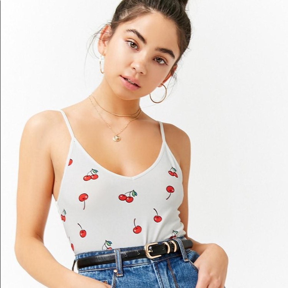Cherry Cami Bodysuit